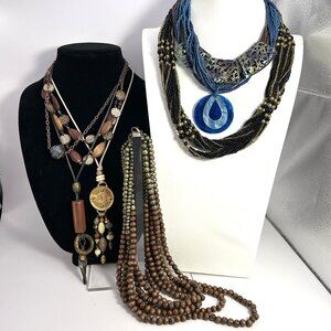 Boho Statement Necklaces 8 Pieces